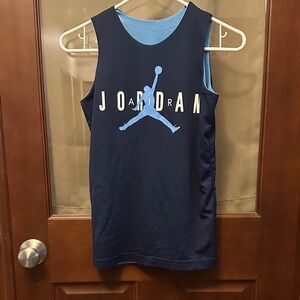 Jordan Dark Blue Tank Top with Light Blue Logo